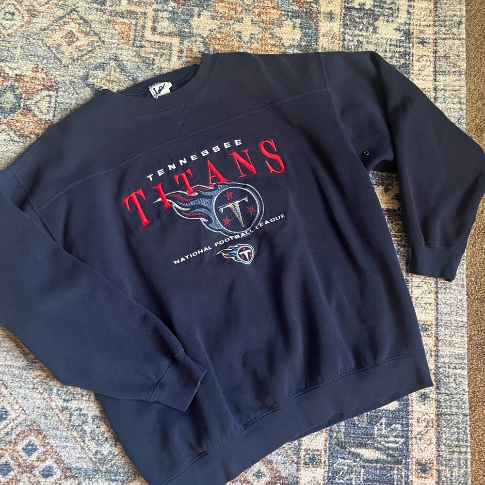 Vintage 90s Lee Navy Crewneck Titans Sweater